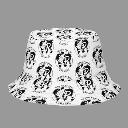 YP Logo Reversible Bucket Hat - White