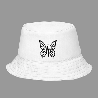 Bfly Logo Reversible Bucket Hat - White